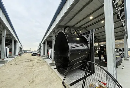 産業用ROIの最大化：2.5mウルトラフロー産業用EC排気ファンの技術的性能
